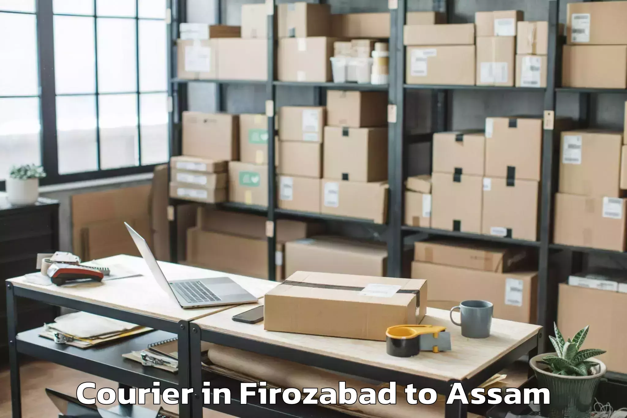 Book Firozabad to Patharighat Courier